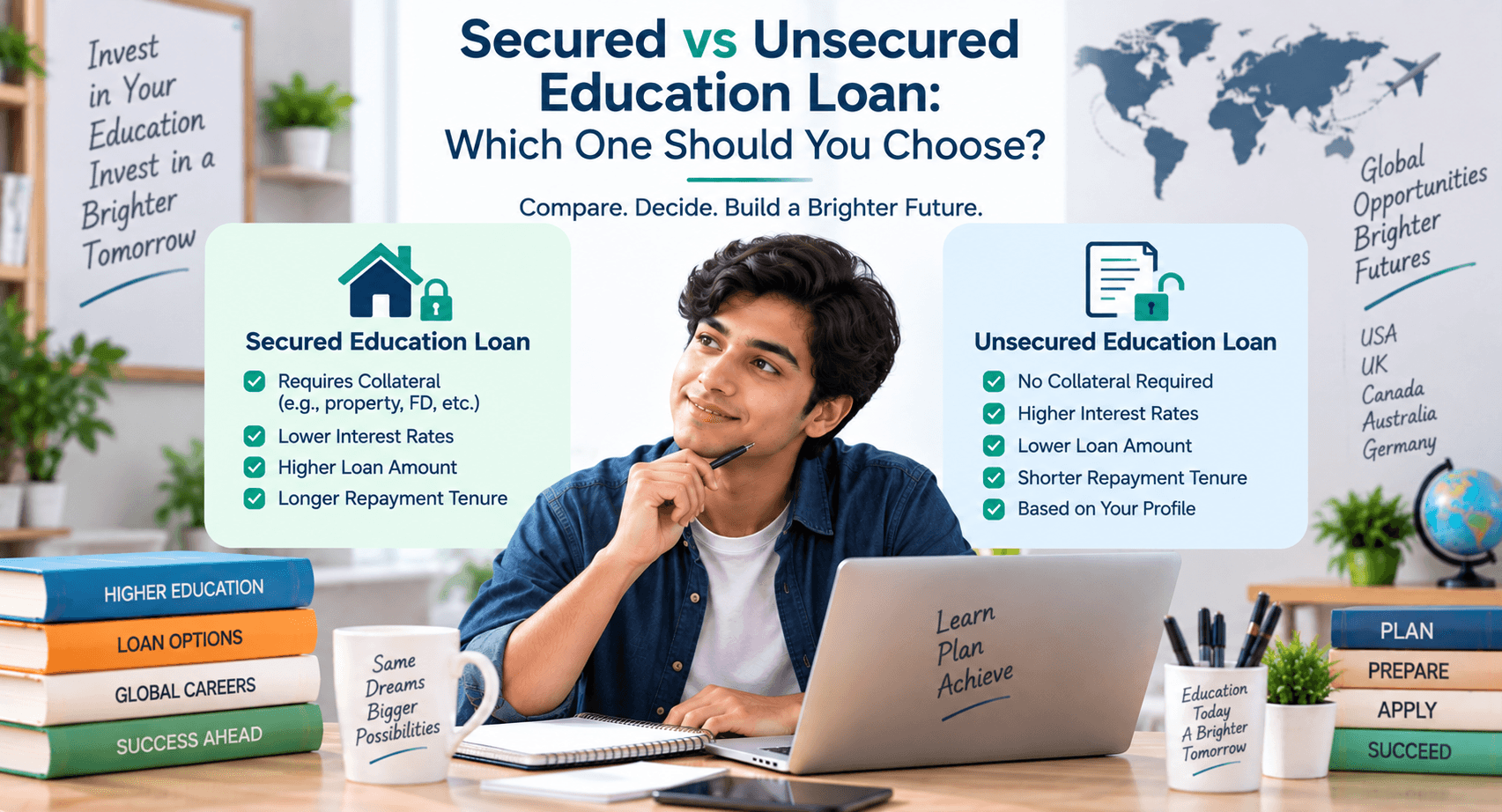 Secured vs Unsecured Education Loan: Which One Should You Choose?