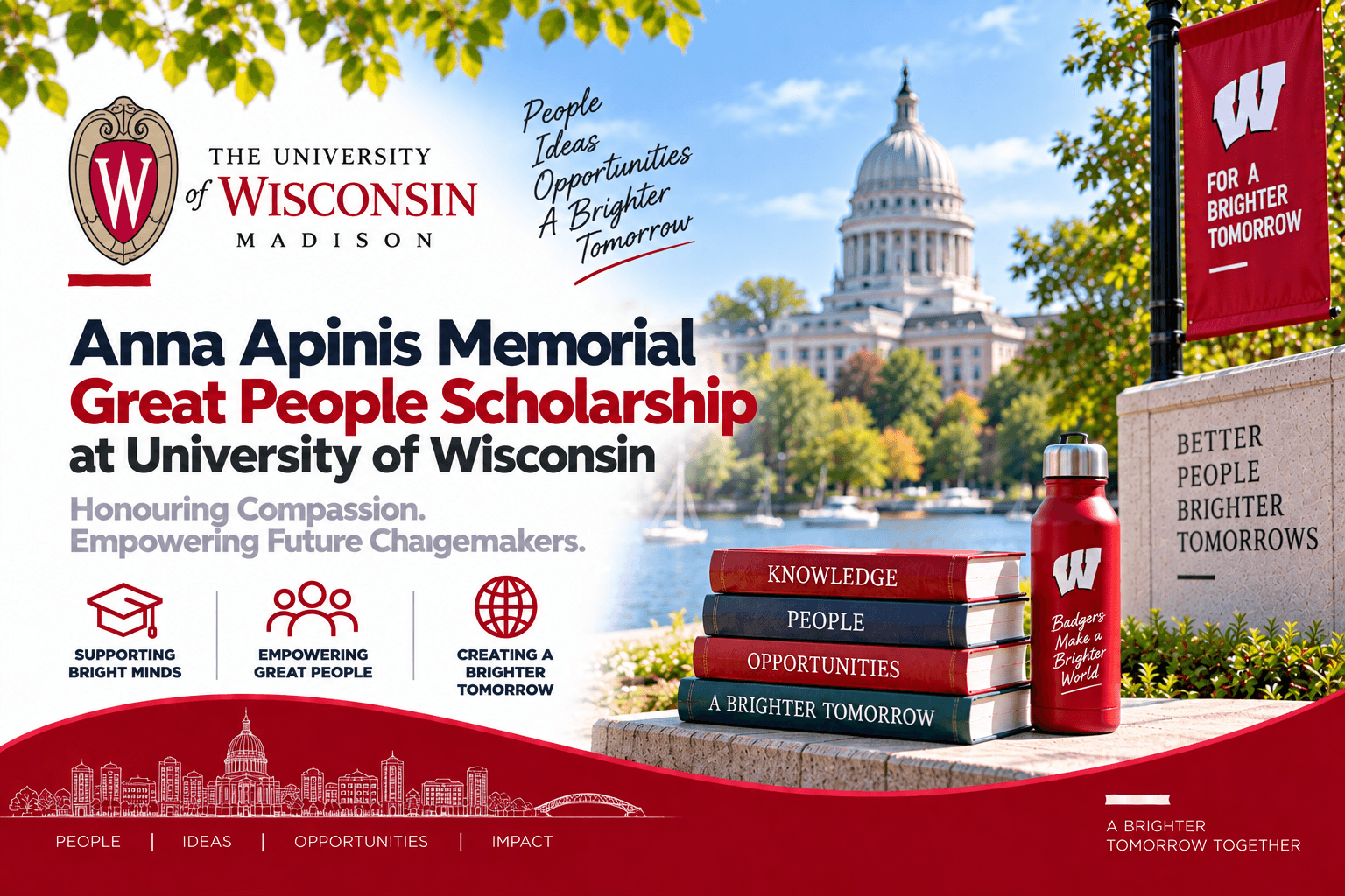 Anna Apinis Memorial Great People Scholarship at University of Wisconsin 2026