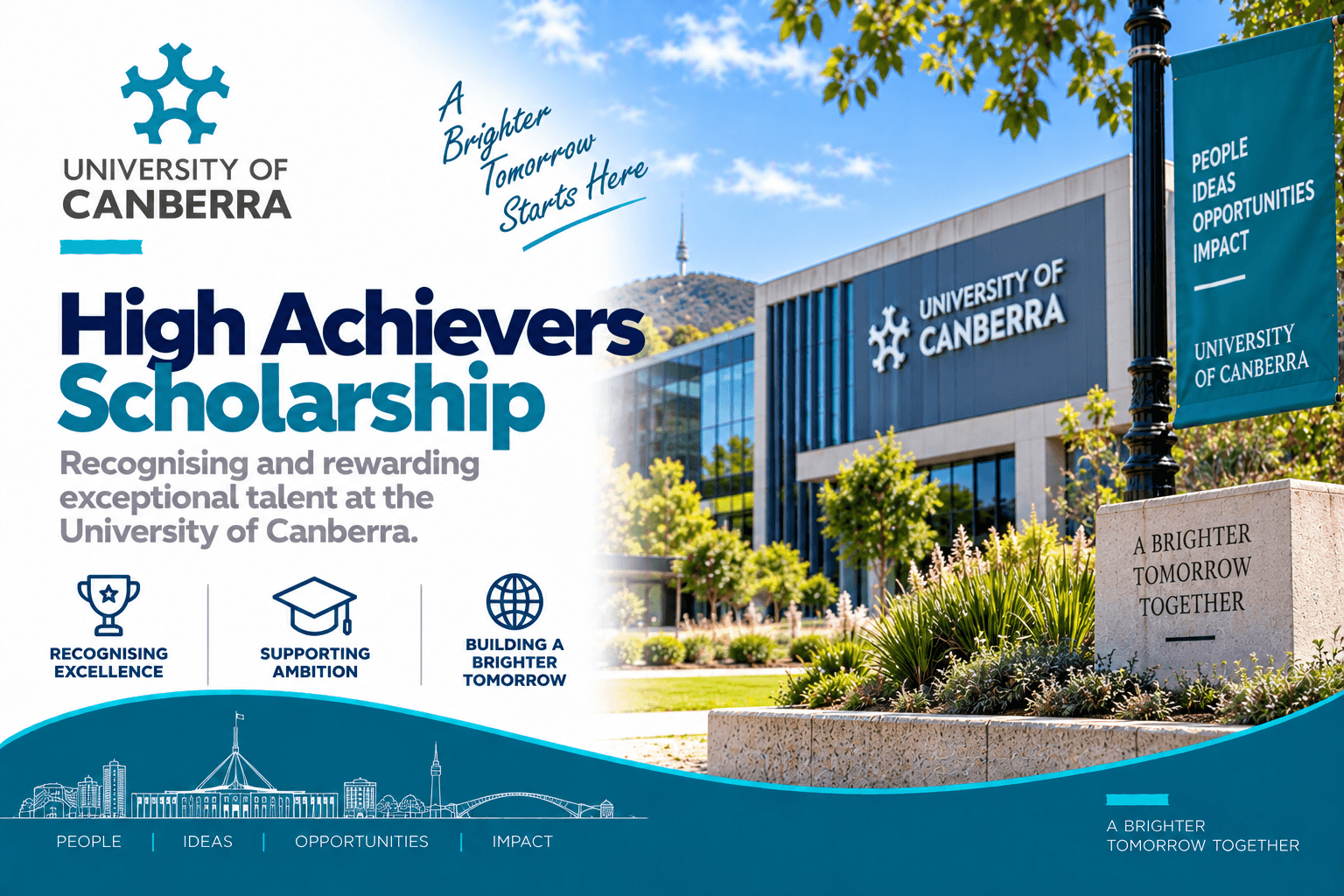 UC High Achievers Scholarships at University of Canberra 2026