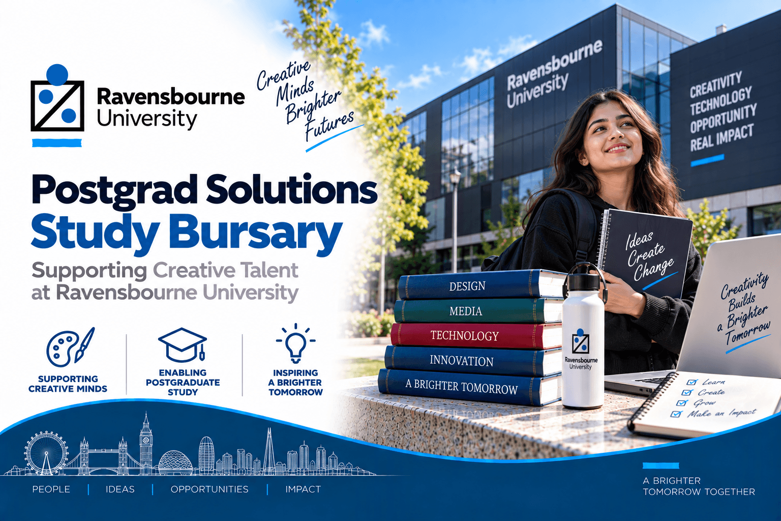 Postgrad Solutions Study Bursary at Ravensbourne Univeristy 2026