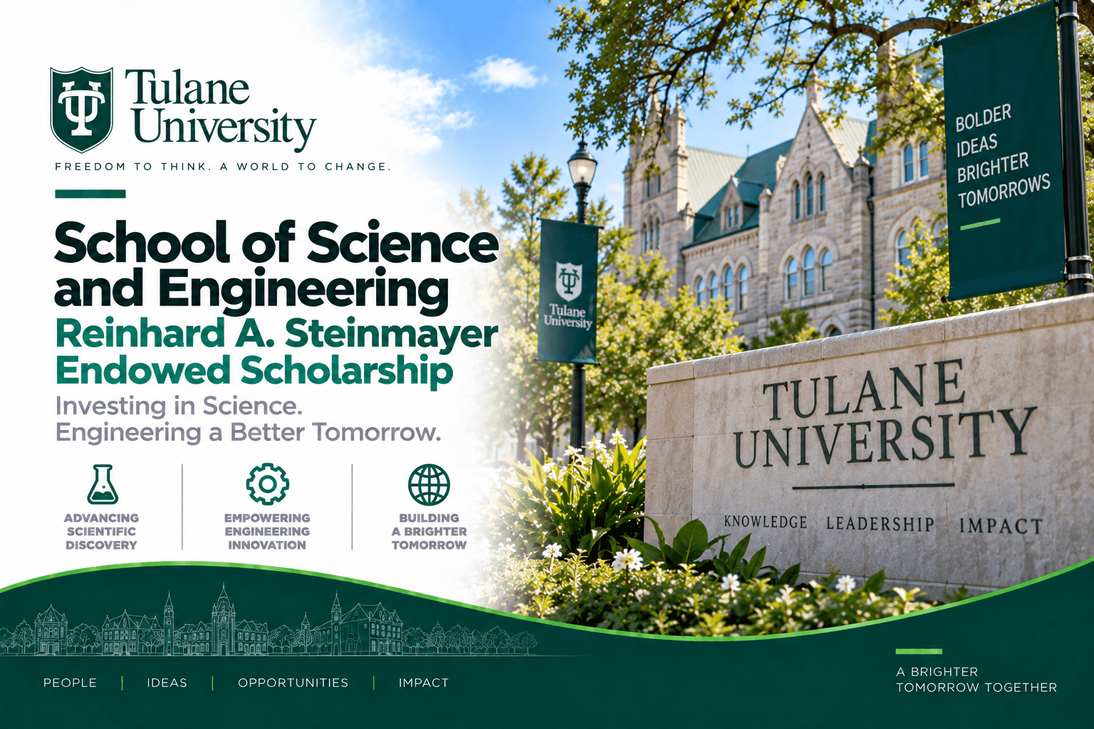 School of Science and Engineering Reinhard A. Steinmayer Endowed Scholarship at Tulane University 2026