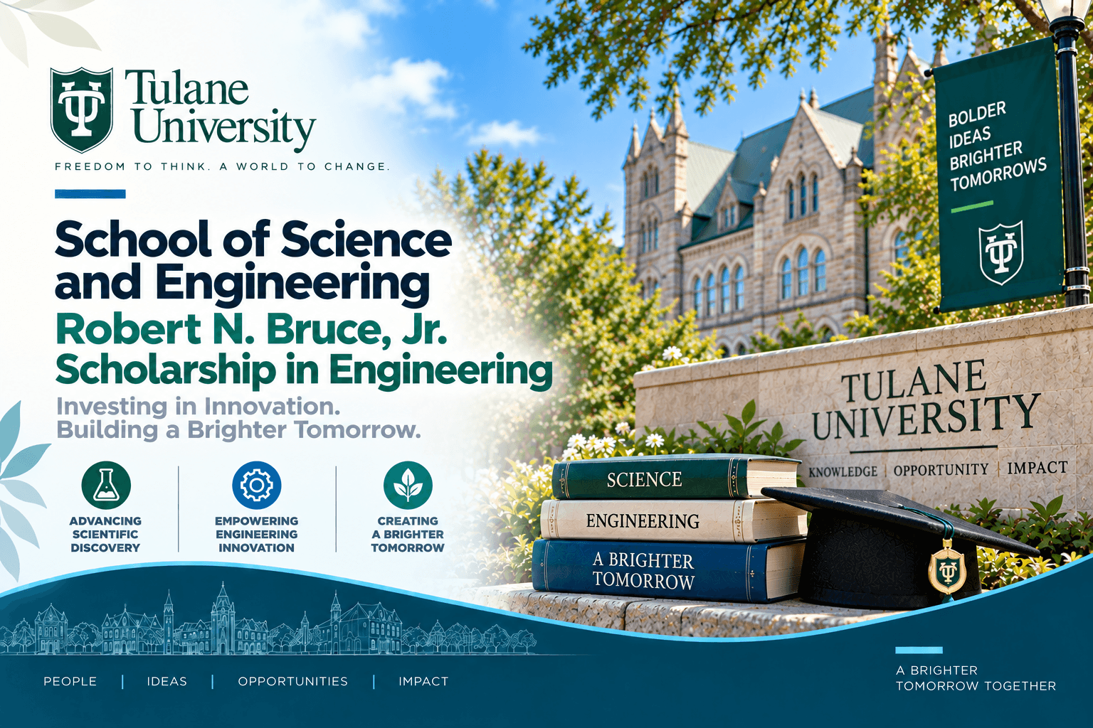 School of Science and Engineering Robert N. Bruce, Jr. Scholarship in Engineering at Tulane University 2026