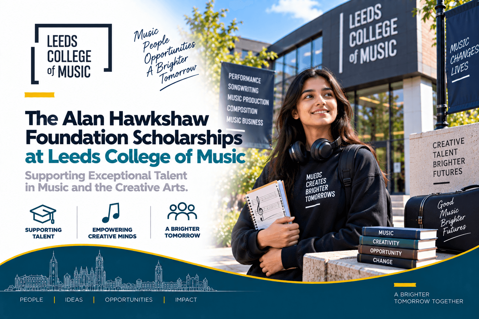 The Alan Hawkshaw Foundation Scholarships at Leeds College of Music 2026