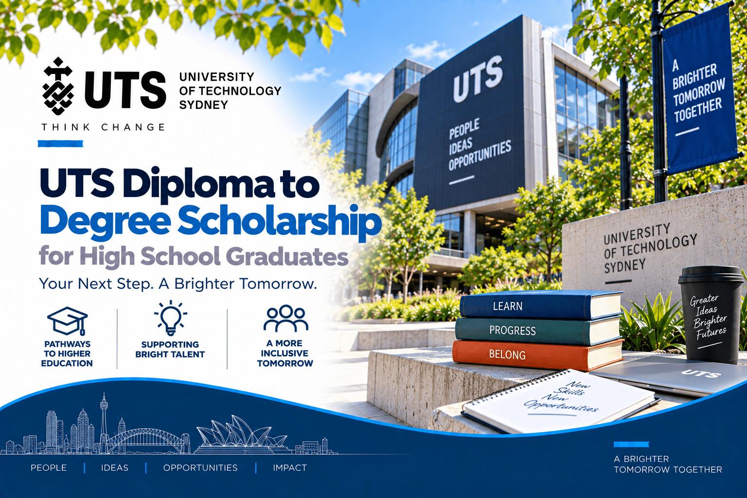 UTS Diploma to Degree Scholarship for High School Graduates 2026