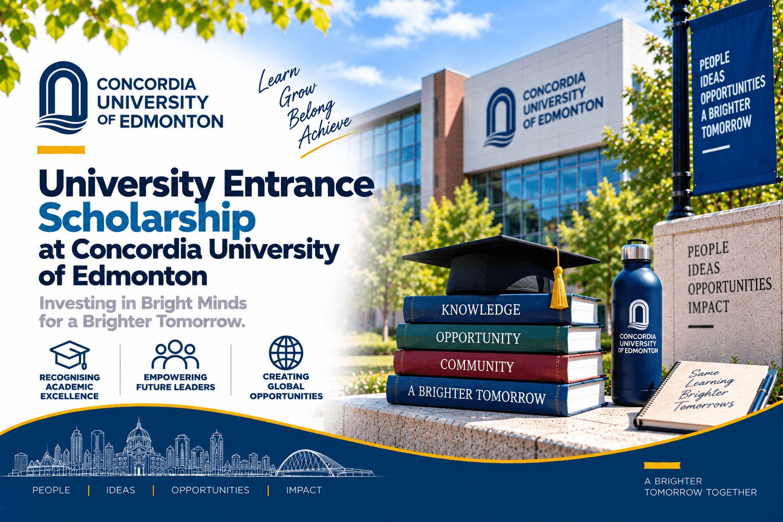 University Entrance Scholarship at Concordia University of Edmonton 2026